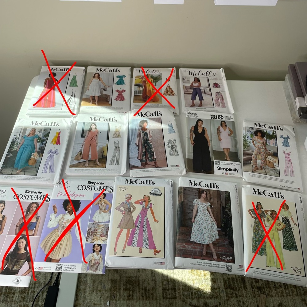 Sewing patterns